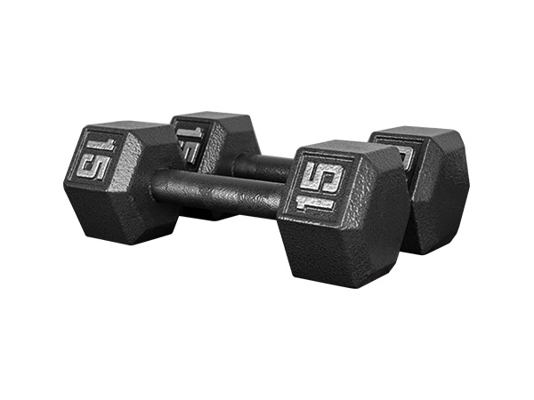 六角噴塑啞鈴15